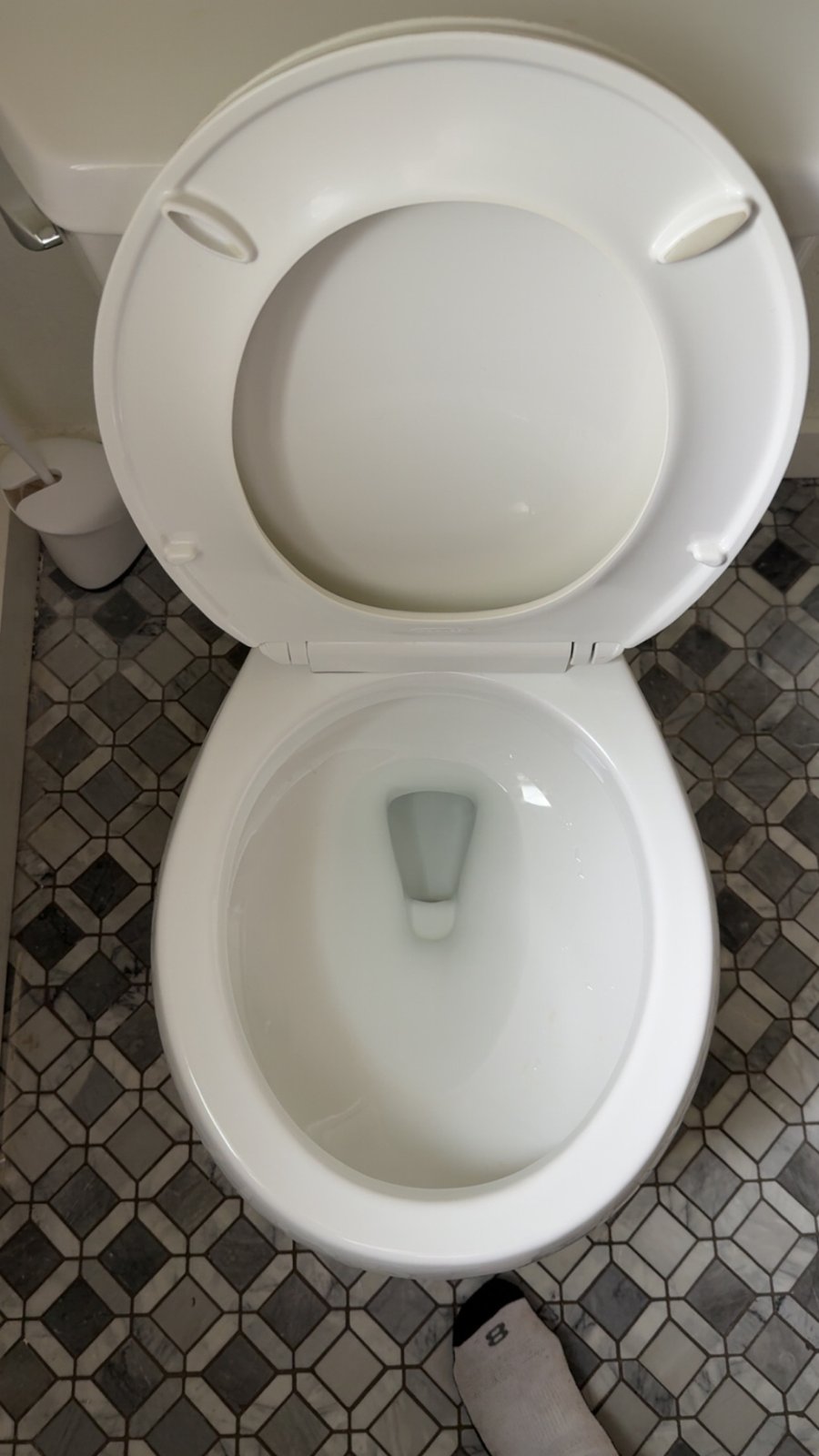 Toilet — sanitized & disinfected